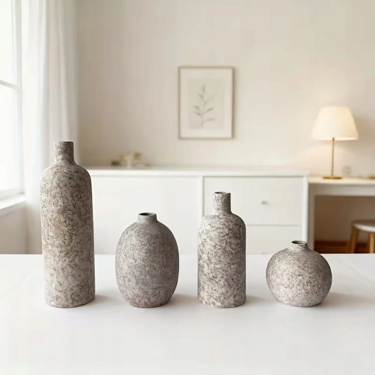 Zestaw-4-Ceramicznych-Wazonow-Artystycznych-Dekor-vintage-unikat-prezent-Kolor-bezowy-bialy.jpg